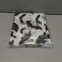 2 x Vanleonet Halloween Curtain Valances Black Bats Valances for Windows Rod Pocket Gothic Curtains Halloween Decoration for Party Kitchen Living Room Bedroom 1 Panel, 54W x 18" L