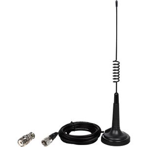 27MHz CB Radio Antenna 13inch with BNC Adaptor and Magnetic Mount for President Midland Cobra Uniden Anytone Truck Radios (Small)