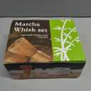 Accguan Matcha Whisk Set, 7pcs - Bamboo & Ceramic, Includes 19 oz Bowl, Whisk, Spoons, Holder, Sifter & More - Perfect for Matcha Lovers