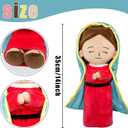 Enhopty Lady of Guadalupe Plush Blessed Mary Stuffed Doll Christ Religious Toys Savior Plush Christian Religious Figure Home Christmas Decoration 14" (red, 14 inch)