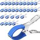 Pool Cover Clips for Above Ground Pools, 30 Pcs 4.7 Inch Stainless Steel Pool Cover Clamps, Windproof Clips for Above Ground Pool Cover (Blue)