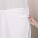 River Dream Stall Size Snap in Fabric Shower Curtain Liner Replacement 53W x 60H Inches, (Fit Shower Curtains 54(W) x 80(H) with Window)