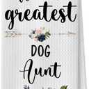 Dog Aunt Kitchen Towels - Dog Aunt Gifts Waffle Weave Dish Towels, Aunt Hand Tea Towel, 1624 Inches