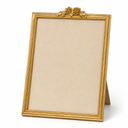 Vintage Gold Picture Frame with Rose Detail, Ornate Tabletop Photo Frame for Home Decor