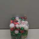 Christmas Tree Ornaments, Green Red White Christmas Ball Ornaments Set of 60 Pack Shatterproof Plastic Xmas Decorations for Home Party Tree