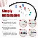 800-671 A/C Line Splice Kit for 3/8" Line With No. 6 Hose 24 Inches, Air Conditioning Repair Splice Connector Kit, Universal Fit for 3/8" Line to Hose Repair