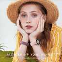 SNBLK Floral Engraved Bands Compatible with Samsung Galaxy Watch 8 Band 40mm 44mm/Galaxy Watch 8 Classic Band 46mm, 6Pack Flower Soft Silicone Sport Replacement Strap for Samsung Watch Bands Women Men
