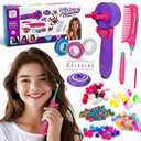 Hair Braiding Decoration Tool for Girls, Automatic Hair Twister Kit with 3 Styling Modes, Fun DIY Accessory Maker for Kids Braids, Creative DIY Bead & Thread Decorator, Gift for Ages 3-12