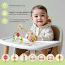 Baby High Chair Toys Suction Cup Toys for Babies 6-12 Months Montessori Sorting Toys (Olive)