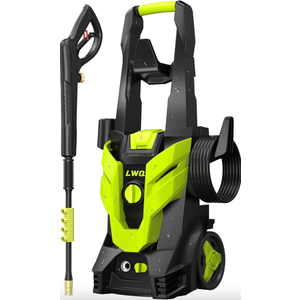 Pressure Washer, Power Washer with 4 Quick-Connect Nozzles, Foam Cannon, High Pressure Washer for Cars, Decks, Driveways, Home, Patios, Bright Green