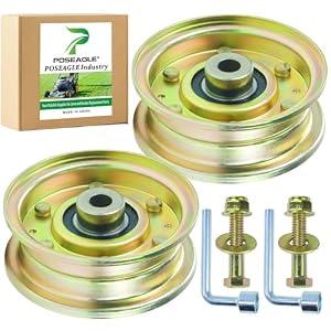 POSEAGLE 2 Pack 756-04224 Flat Idler Pulley 2.75 od Replaces Cub Cadet 756-04224 Idler Pulley 756-04224 Pulley, MTD 756-0981 Pulley, MTD 756-0981a, 756-0981b, 7560981a, Toro 112-3687, 62-4540