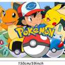 Anime Birthday Party Decorations,Happy Birthday Banner Backdrop for Birthday Party Supplies