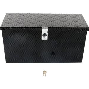 24 Inch Aluminum Tool Box 5 Bar Tread ToolBox for Truck Bed Car Outdoor