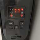 Comfort Zone 1500W Oil-Filled Radiator Heater  Portable Electric Space Heater with Remote, Digital Display, Adjustable Thermostat, Tip-Over & Overheat Protection, No Refill Needed, Black