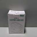 Electric Lunch Box for Men, Women & Adults - 80W Fast Heating - Heated Lunch Box with Dual 1.5L SS Containers - Portable Food Warmer for Car, Truck, Office (Black)