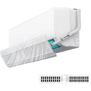 DongDongQiang Adjustable AC Air Flow Deflector, Air Conditioner Deflector, Mini Split Vent Deflector, Anti-Direct Blowing Shield for Wall-Mounted Air Conditioners