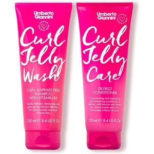 Umberto Giannini Curl Jelly Scrunching Jelly Shampoo & Conditioner, Vegan & Cruelty Free Frizz Solution for Curly or Wavy Hair, 200 ml