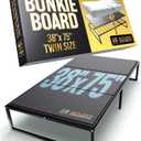 10mm Twin Size Bunkie Board (38" x 75")  Slim Low-Profile Mattress Support  Quiet, Moisture-Resistant, Lightweight Bed Board for Platform & Slatted Frames