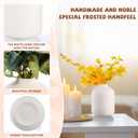 Tioncy 30 Set 3.9"*2.76" White Ceramic Bud Vases Bulk Valentine's Day Decoration Boho Wedding Centerpieces White Ceramic Vases for Dry Flowers Pampas Grass Home DIY Wedding Table Decor (Stylish)
