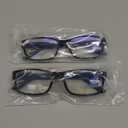 Gaoye +1.0 2-Pack of Reading Glasses - Blue-Light Filter, UV Protection - Readers with Rectangle Frames (Black)