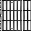 Utheer Cast Iron Cooking Grates for Pit boss Austin XL, Rancher XL, 1000 XL,1100pro Series, Traeger Pro Series 34, Traeger Texas Elite 34, Wood Pellet Smoker Grills Replacement Parts, 3 PCS