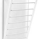 Honey-Can-Do The Perfect Wall Mounted Clothes Rack with Drying Rod and Drying Rack, A Space-Saving, Efficient Solution for Drying Clothes at Home, Keeping Your Laundry Organized and Your Space Neat (White)