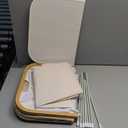 XLHOMO Double Laundry Hamper with Lid and Removable Bags, 150L Large Collapsible 2 Dividers Dirty Clothes Basket with Handles, Beige Double Laundry Basket Organizer for Bedroom,Laundry Room,College