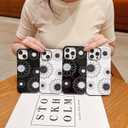 hsimnsi Compatible for iPhone15 Plus Case,Cute Sunflower Floral Patternor with Shockproof Slim Soft TPU and Hard PC Protective Cases for Women Girls Designed for iPhone 15 Plus Black