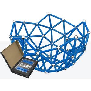 Geomag Masterbox Magnetic Toys for Kids Ages 8+, 248pc Blue Educational STEM Magnets for Kids - Swiss-Made Magnetic Blocks, Tiles and Building Toys from 100% Recycled Plastic