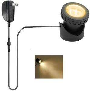 Warm White Pond Lights, 2500K Underwater Weighted Pond Light IP68 Waterproof Submersible Fountain Lights for Pond Fountain Waterfall,1 Lights