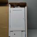 TaoHFE Bathroom Wall Cabinet with 2 Door Adjustable Shelves,Over The Toilet Storage White Wall Mounted Medicine Cabinets for Bathroom Laundry Room Kitchen
