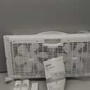 shinic Twin Window Fan with Reversible Airflow, Thermostat Controlled, 3 Speeds & 3 Functions(Exhaust, Intake & Circulate), 23.8" - 37" Expandable Width for Home Kitchen Use