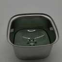 Decflow 3L Stainless Steel Slow Drinking Dog Bowl with Lid, No Spill Travel Dog Water Bowl Dispenser for Large Dogs (Green)