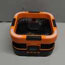 Portable Camping Fan with Solar Panel, 10000mAh Solar Powered fan, 6 Speed Levels, 120 Oscillation, 3 Light Modes, 6H Timer, Handle, Foldable Rechargeable Outdoor Fan for Tent, Hiking, Beach