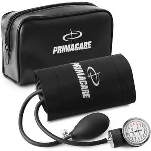 PrimaCare DS-9192 Classic Series Adult Size Professional Blood Pressure Kit with Aneroid Sphygmomanometer, Latex-Free, Inflation System