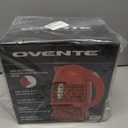 OVENTE Electric Kettle, 1.7L Fast Boiling Water Heater for Coffee or Tea, BPA Free with Water Level Gauge, Auto Shut-Off, Boil-Dry Protection, Indicator Light and Removable Filter, Red KP72R