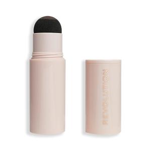Revolution, Brow Powder Stamp & Stencil Kit, Brow Shaping Tool, Dark Brown, Includes Brow Stencils