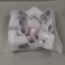 3 Way PVC Pipe Fittings 1 Inch, Zernmiarder White PVC Elbow Corner Side Outlet Tee Fitting, SCH40 Furniture Grade Pipe Connectors - Fits 1" Polyvinyl Chloride Pipes, 12 Pieces