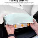 1 Pack Nappa Leather Car Seat Extender Leg Support Cushion for Tesla
for Model 3 2017-2023 Model Y 2020-2025 Accessories, Memory Foam Full Wrap Front Seat Cover for Long Driving Leg Rest (White)