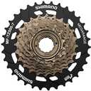 SHIMANO MF-TZ500 (Tourney) // 7-fach Freilauf-Schraubkranz (14-34 Zhne) (Silber/Schwarz)