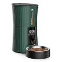 Petory Timed Automatic Cat Feeders - 4L Programable Dry Food Dispenser for Cats and Small Medium Dogs 6 Meals with Desiccant Bag Dual Power Supply 10S Voice Recorder