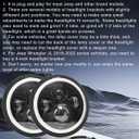 7 Inch Round Headlights DOT Approved Brighter Jeep LED Headlight Amber Halo Hi/Low Sealed Beam H6024 LED Headlight Compatible With Ford Chevy Miata Jeep Wrangler JK TJ LJ CJ Hummer H1 H2 etc