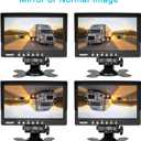 Truck Backup Camera Monitor kit,Heavyduty Vehicle Waterproof Night Vision Wide Angle Rearview Cab Cam+7 inch Screen+66ft Extension Cable for Bus/Van/Fifth Wheel/Trailer/RV/Camper/Pickup/(12V-24V) (DL001)