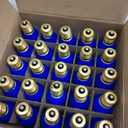 25 Pack C9 Christmas Replacement Light Bulbs, Blue Ceramic Bulbs C9 Vintage Christmas Light for Outdoor Patio Indoor String Lights, C9/E17 Intermediate Base, 7 Watts Night Light, 120 Volt-Bule