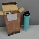 koodee Water Bottle 2 Pack 26 oz Stainless Steel Double Wall Vacuum Insulated Metal Sports Water Bottle with Leakproof Spout Lid (Fuchsia Red-Teal)