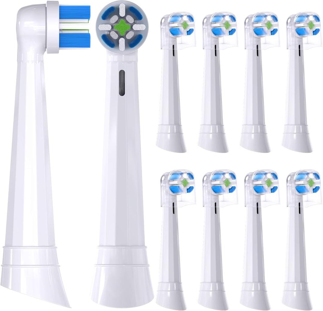 Compatible with Oral-B iO 3/4/5/6/7/8/9/10 Series Ultimate Clean Electric Toothbrush Replacement Brush Heads, for Oral-B iO Electric Toothbrush,10 Pack (White)