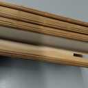 UNISHADES Blackout Cordless Bamboo Roman Shades 34 3/4×64 in Papara Carbon