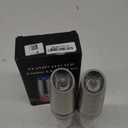 Gravity Electric Pepper and Salt Grinder Set, Salt and Pepper Mill & Adjustable Coarseness, Battery Powered with LED Light, One Hand Automatic Operation, Stainless Steel (Set/Silver)