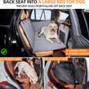 YJGF Back Seat Extender,Dog Seat Cover for Back Seat,Hard Bottom Car Seat Cover for Dogs,Dog Hammock for Car,Back Seat Pet Cover for DogsGrey,for Car/SUV/Small Truck