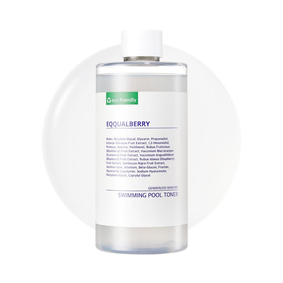 Swimming Pool Toner - Gentle Exfoliating Toner with Natural Enzyme | Boosted Hydration with Hyaluronic Acid | Daily Toner for Sensitive Skin | Korean Skincare, 10.14 Fl. Oz / 300ml